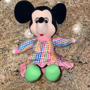 Vintage 1976 Kickerbocker Minnie Mouse Plush Doll